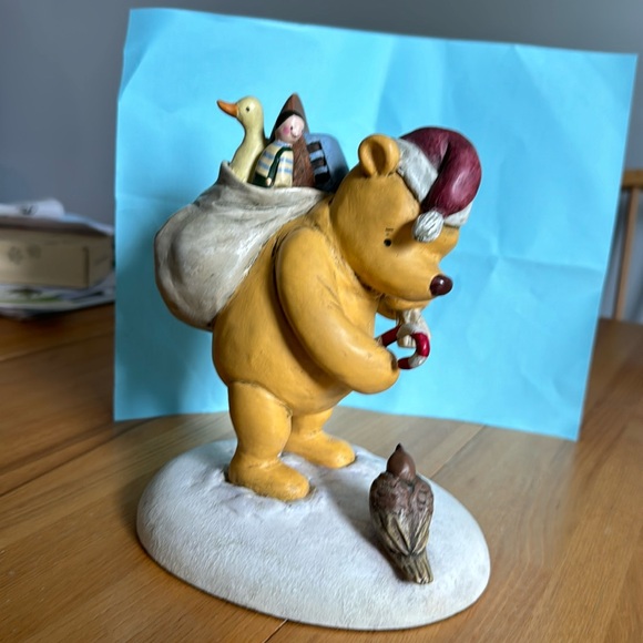 Vintage Winnie the Pooh Christmas Statue - Picture 2 of 7